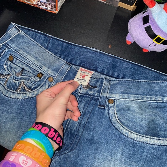 RAINBOW STITCH TRUE RELIGION JEANS - Picture 2 of 5